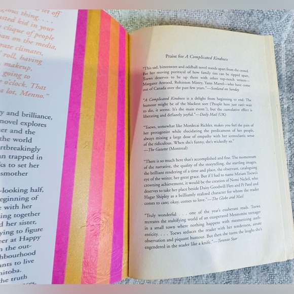 A Complicated Kindness by Miriam Toews Softcover - Picture 5 of 6